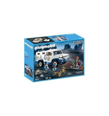 Vehiculo blindado playmobil
PLAYMOBIL 9371 VEHICULO BLINDADO