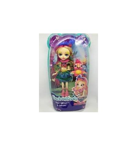 MUÑECA ENCHANTIMALS C/MASCOTA PEEKI PARROT ENCHANTIMALS PEEKI PARROT E SHEENY