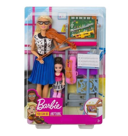 Muñeca Barbie Quiero Ser Profesora Música BARBIE VIOLIN