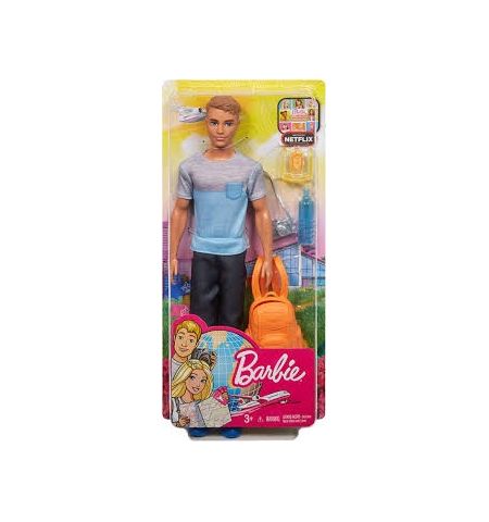 Barbie Vamos de Viaje, muñeco Ken con accesorioS. KEN VAMOS DE VIAJE