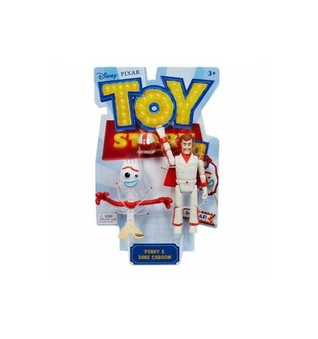 FIGURA TOY STORY FORKY Y CANUCK DISNEY BASICA 18CM TOY STORY 4 FORKY Y DUKE CABOOM