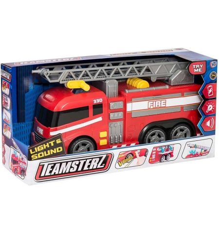 CAMIÓN DE BOMBEROS 42 CM CON LUZ Y SONIDOS TEAMSTERZ CAMION BOMBERO CON SONIDO TEAMSTERZ