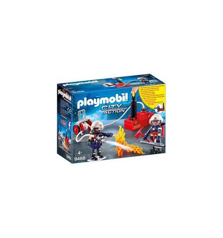 PLAYMOBIL BOMBEROS CON BOMBA DE AGUA PLAYMOBIL 9468