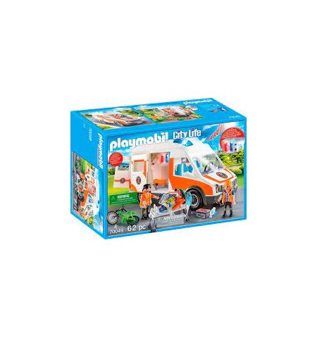 Playmobil City Life Ambulancia con Luces PLAYMOBIL 70049