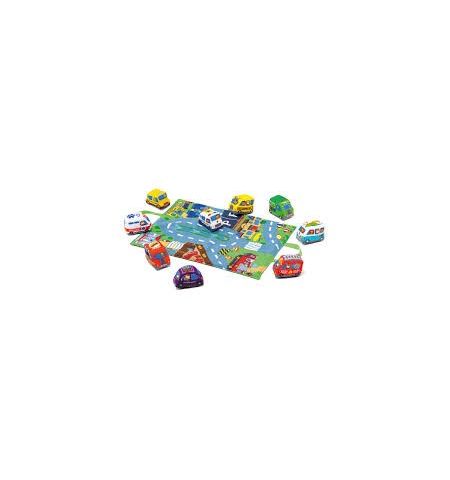 Divertido tapiz de tela convertible en bolsa para guardar y transportar los distintas figuras
TAPIZ DE CIUDAD CON COCHE