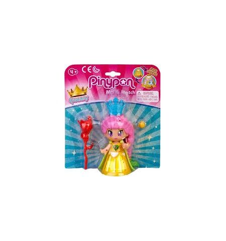 PINYPON QUEEN FIGURA ANIMAL VESTIDO AMARILLO MUÑECA PINYPON