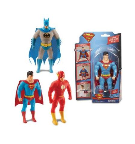 Liga de la Justicia Strech Mini Varios Modelos MUÑECOS FLEXIBLE SUPER HEROE