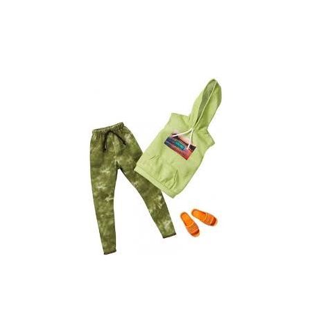 Mattel Barbie Ropa de Muñeco Ken Sudadera Verde y Pantalones Militares ROPA KEN