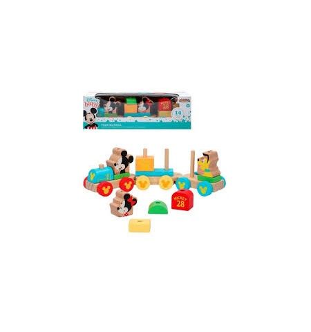 Woomax - Tren de Madera Mickey&Minnie Disney Baby TREN DE MADERA