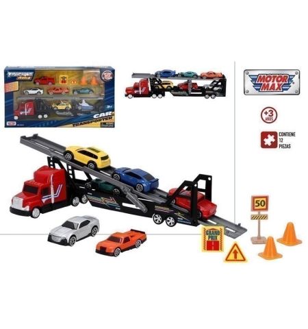 CAMION CON COCHE DE METAL