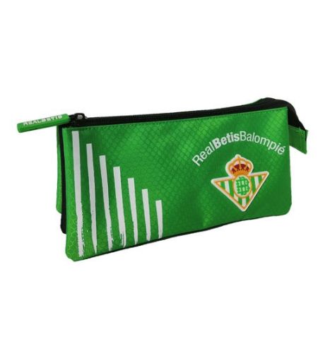 Portatodo triple real betis. ESTUCHE 3 CREMALLERA BETIS