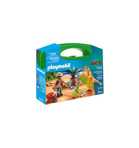 Maletín Grande Dinosaurios y Explorador PLAYMOBIL 70108