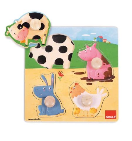 PUZZLE DE ANIMALES DE GRANJA PUZZZLE DE MADERA INAFNTIL