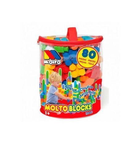 BLOQUES DE CONSTRUCCIÓN MOLTÓ 80 PIEZAS MEGA BLOQUES MOLTO