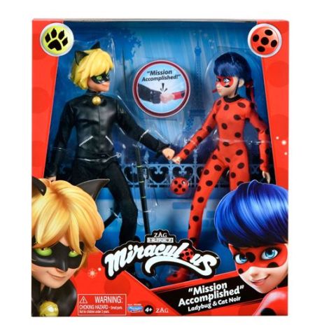 Pack Bandai de 2 muñecas Ladybug y Cat Noir LADYBUG Y CATNOIR