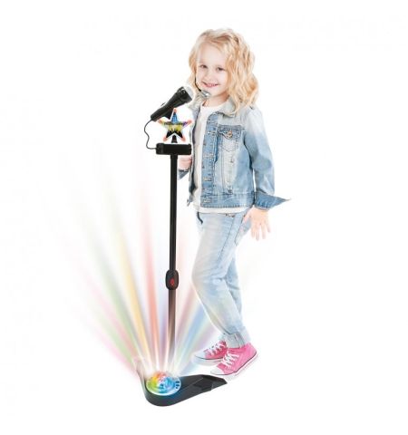 MICRÓFONO DE KARAOKE DE PIE DISCO MICRO DE PIE