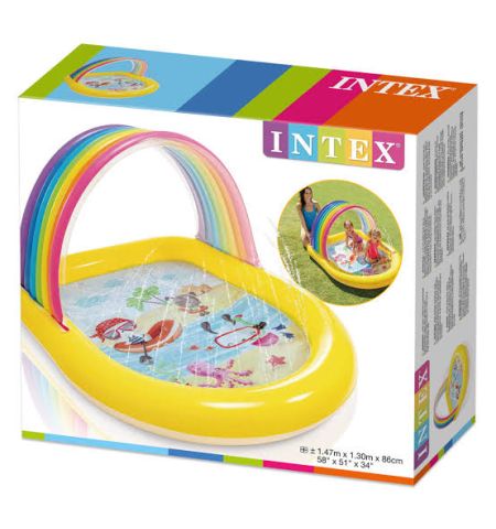 PISCINA C/ASPERSOR 147X130X86CM PISCINA ARCO IRIS