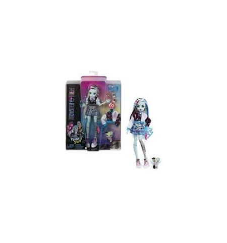 Monster High Frankie Stein Muñeca articulada con Mascota y Accesorios de Moda MONSTER HIGH