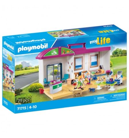 CLÍNICA VETERINARIA MALETÍN CITY LIFE PLAYMOBIL 71715