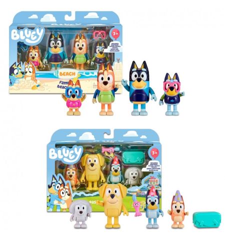 BLUEY - PACK 4 FIGURAS - 3 SURTIDOS FAMILIA BLUEY