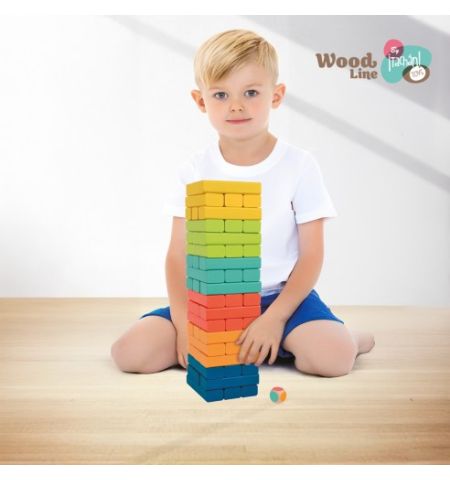 TORRE APILABLE COLORES BLQUE DE COLORES DE MADERA
