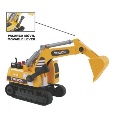EXCAVADORA CON LUZ Y SONIDO HEROES DE CIUDAD EXCAVADORA CON LUZ