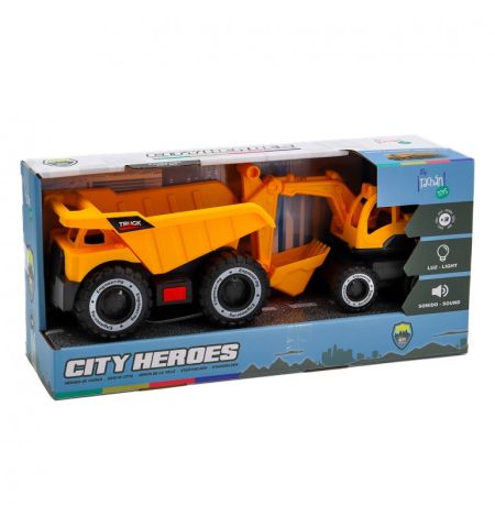 CAMION CON EXCAVADORA