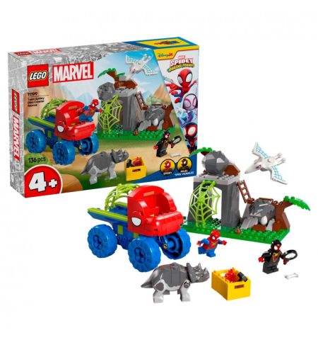TODOTERRENO DINOSAURIO Y EQUIPO SPIDEY MARVEWL 11199