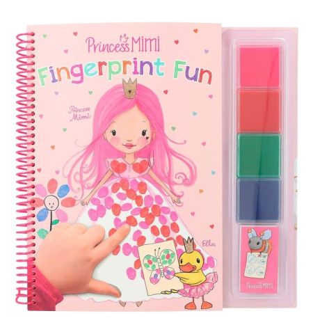 Princess Mimi cuaderno colorea con los dedos con 23 diseños PRINCESS MINI PINTA CON LOSDEDOS TOP MODEL