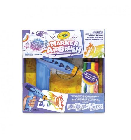 SÚPER AERÓGRAFO CREATIVO CRAYOLA MARKER AIRBRUSH