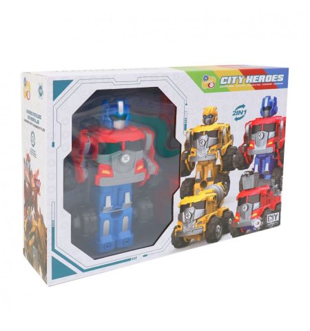 ROBOT ARMABLE ROJO 3EN1 27 PZAS ROBOT ARMABLE ROJO 3 EN 1