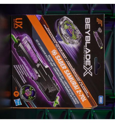 BEYBLADE X SET LANZADOR VICTORY GRIP