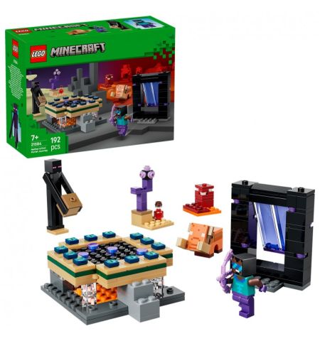 VIAJE POR EL NETHER Y PORTAL AL END 21584 LEGO MINECRAFT MINECRAFT 21584