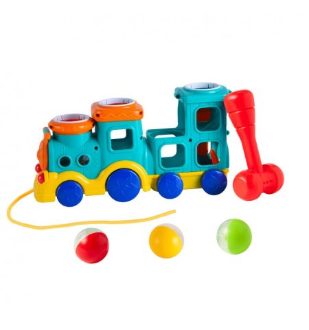 TREN INFANTIL ARRASTRE CON MARTILLO Y PELOTAS TREN INFANTIL CON MARTILLO Y PELOTAS
