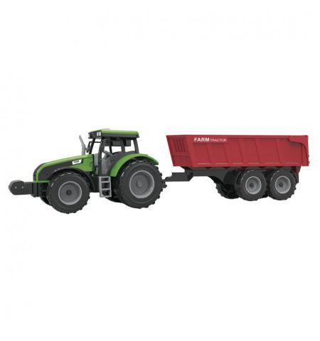 TRACTOR VERDE CON REMOLQUE TRACTOR CON REMOLQUE