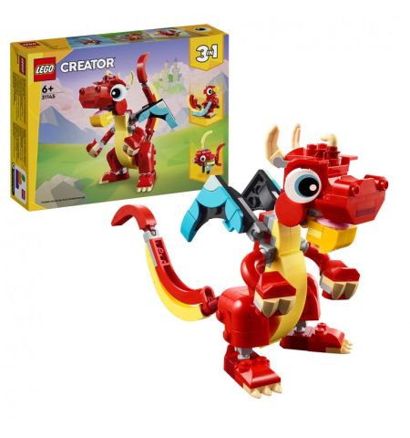 DRAGÓN ROJO 3 EN 1 LEGO CREATOR 31145 LEGO CREATOR 31145