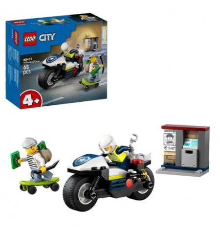 PERSECUCIÓN EN MOTO DE POLICÍA LEGO CITY 60455 CITY 60455