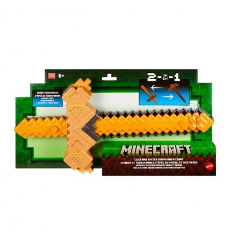 MINECRAFT ESPADA-PICO TRANSFORMACIÓN MINECRAFT ESPADA