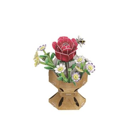 Bouquet de flores Worldbrands: Rosa PUZZLE 3D FLORES