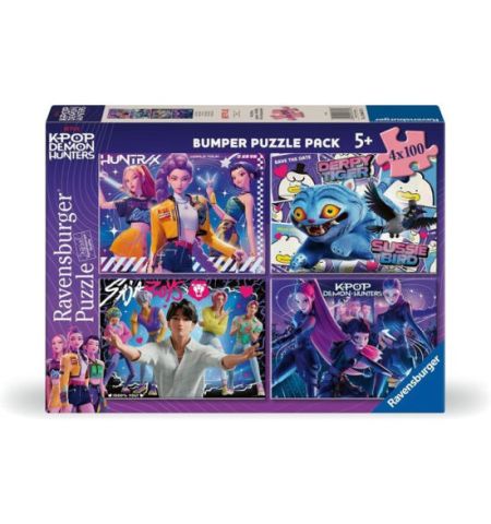PUZZLE KPOP DEMON HUNTERS 4X100PZ PUZZLE KPOP DEMON HUNTERS 4X100PZ