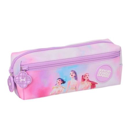 Estuche Portatodo Infantil K-pop Demon Hunters Estuche Portatodo Infantil K-pop Demon Hunters 22 Cm Con 3 Cremalleras Rosa