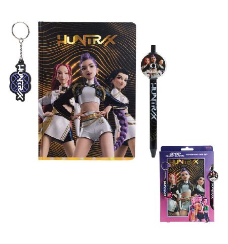 Cuaderno + boligrafo + llavero KPop Demon Hunters Cuaderno + boligrafo + llavero KPop Demon Hunters