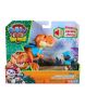 DINO RUGIENTE Y FIGURA PAW PATROL