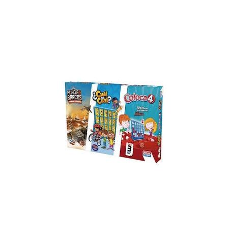 Conjunto de 3 Juegos de Tablero Hundir los Barcos - Cual és Cual? - Coloca 4 COLOCA 4+H.BARCOS+CUAL ES CUAL REF.11545 FALOMIR