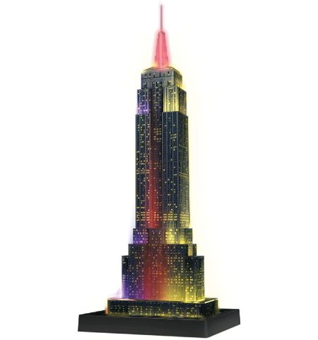 PUZZLE 3D EMPIRE STATE CON LUZ 48 CM. 216 PIEZAS RAVENSBURGER 3D NIGHT EDITION NO.125661