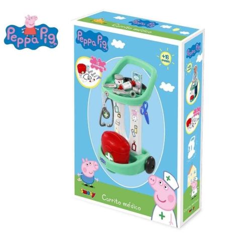 Carrito médico de Peppa Pig CARRITO MEDICO PEPPA PIG REF:1914P SMOBY