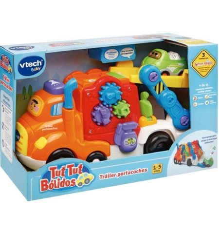 TUT TUT BOLIDOS TRAILER PORTACOCHES TRAILER PORTACOCHES TUC TUC BOLIDOS VTECH